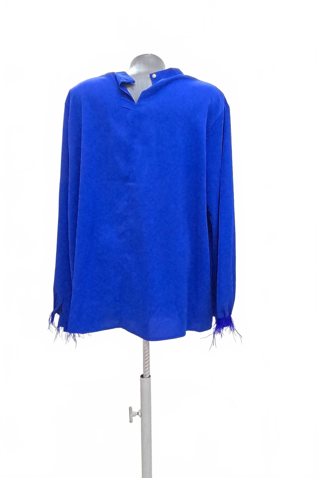 Damen -T-ShirtSheinohne Aufdruck,farbeblau,größeXL