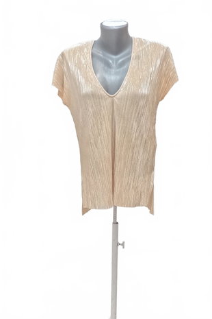 Damen -T-ShirtZaraohne Aufdruck,farbebeige,größeS