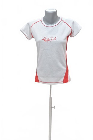 Damen -T-ShirtAlpine Promit Aufdruck,farbeweiss,größeS