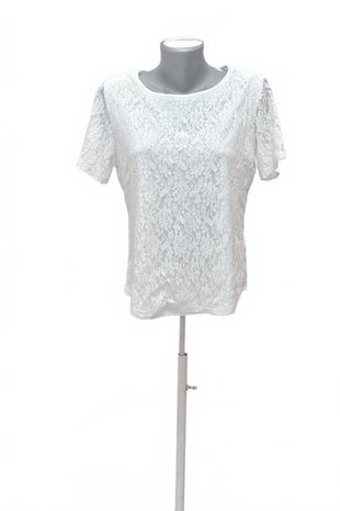 Damen -T-ShirtCandaohne Aufdruck,farbeweiss,größe42