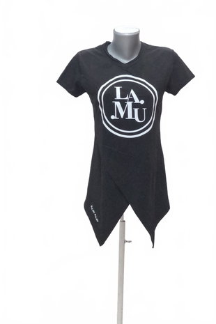 Damen -T-ShirtGenesismit Aufdruck,farbeschwarz,größeM