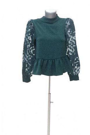 Damen -T-ShirtZaraohne Aufdruck,farbegrün,größeXS