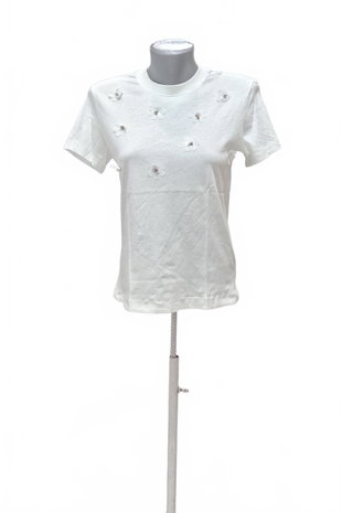 Damen -T-ShirtSinsayohne Aufdruck,farbeweiss,größeXS