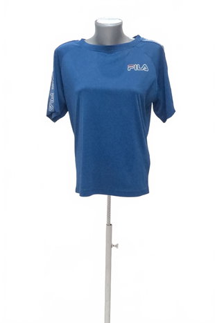 Damen -T-ShirtFilaohne Aufdruck,farbeblau,größeXS