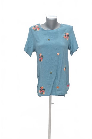 Damen -T-ShirtGenesisohne Aufdruck,farbetůrkis,größeXL
