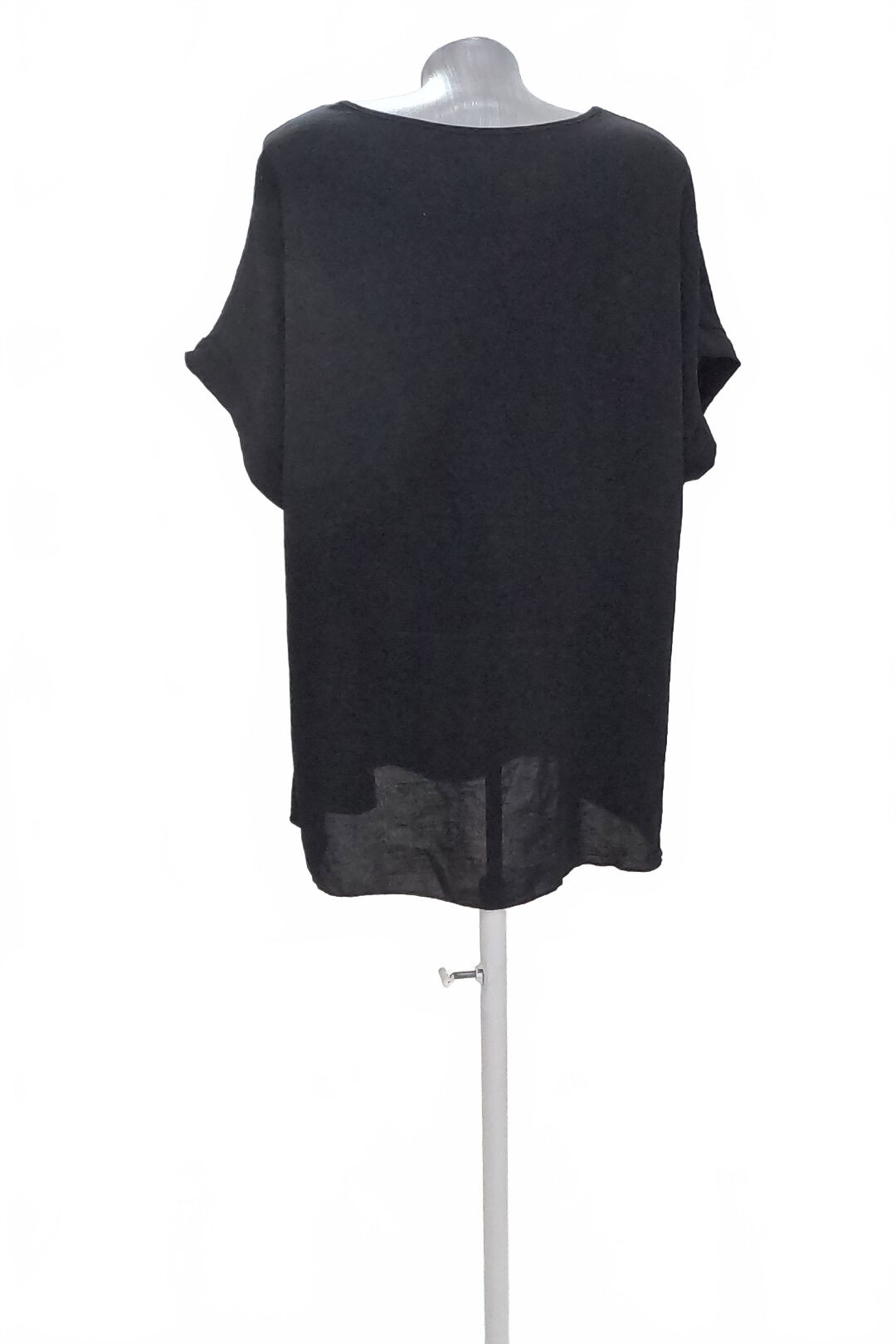 Damen -T-ShirtNew Collectionohne Aufdruck,farbeschwarz,größeXL