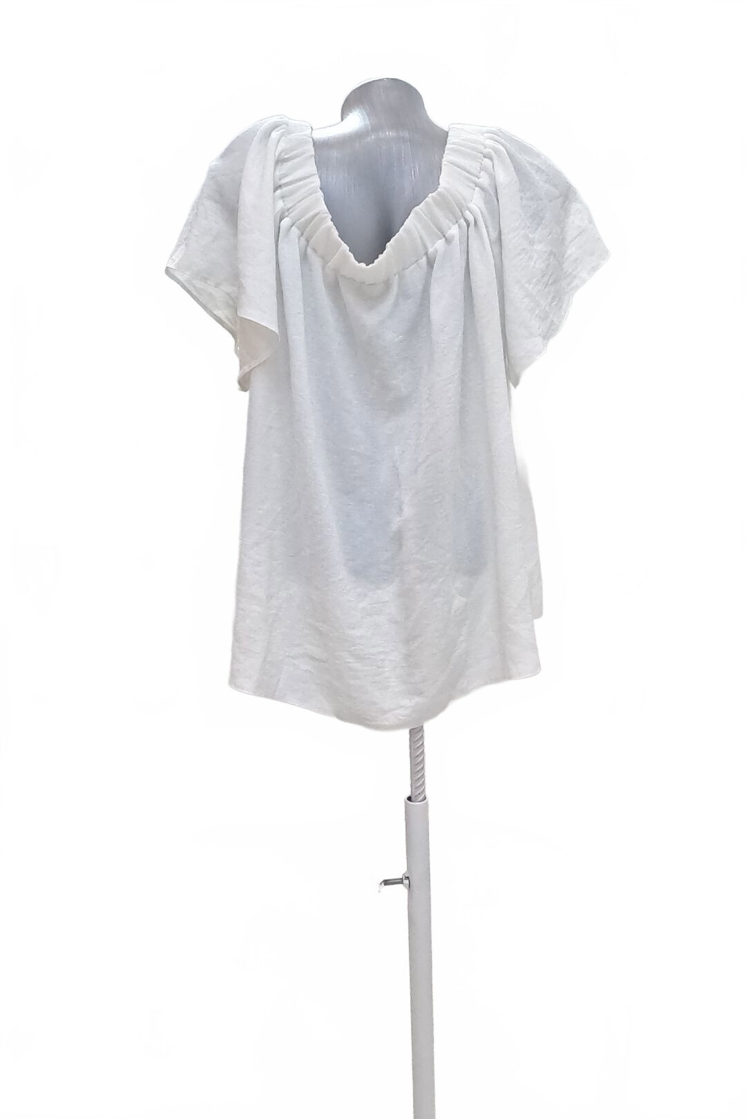 Damen -T-ShirtF&Fohne Aufdruck,farbeweiss,größe46