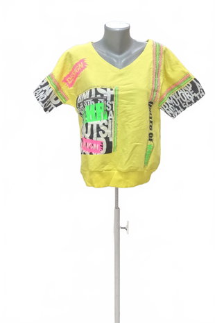 Damen -T-ShirtGenesisohne Aufdruck,farbemehrfarbig,größeXL