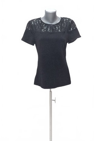 Damen -T-ShirtGenesisohne Aufdruck,farbeschwarz,größeL