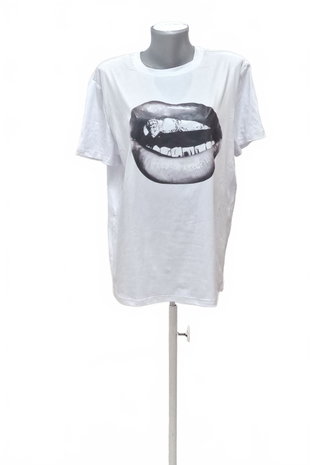 Damen -T-ShirtGenesismit Aufdruck,farbeweiss,größeL