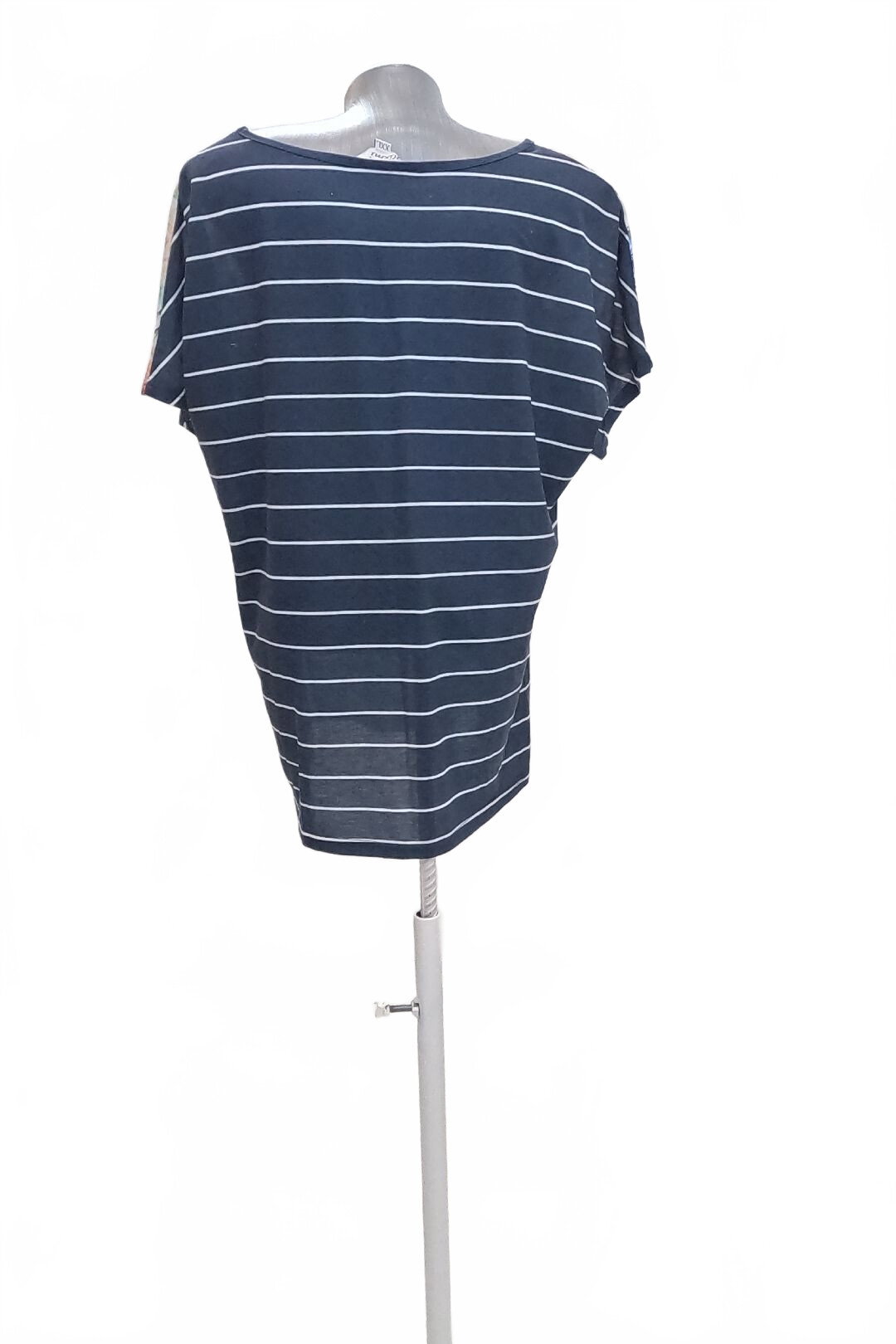 Damen -T-ShirtKixmiohne Aufdruck,farbegestreift,größe2XL