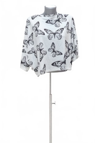 Damen -T-ShirtSheinohne Aufdruck,farbegemustert,größe2XL