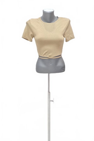 Damen -T-ShirtAmisuohne Aufdruck,farbebeige,größeM