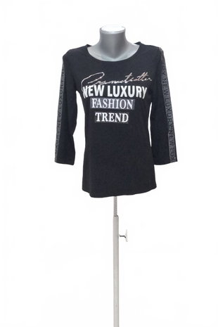 Damen -T-ShirtMonarimit Aufdruck,farbeschwarz,größe36