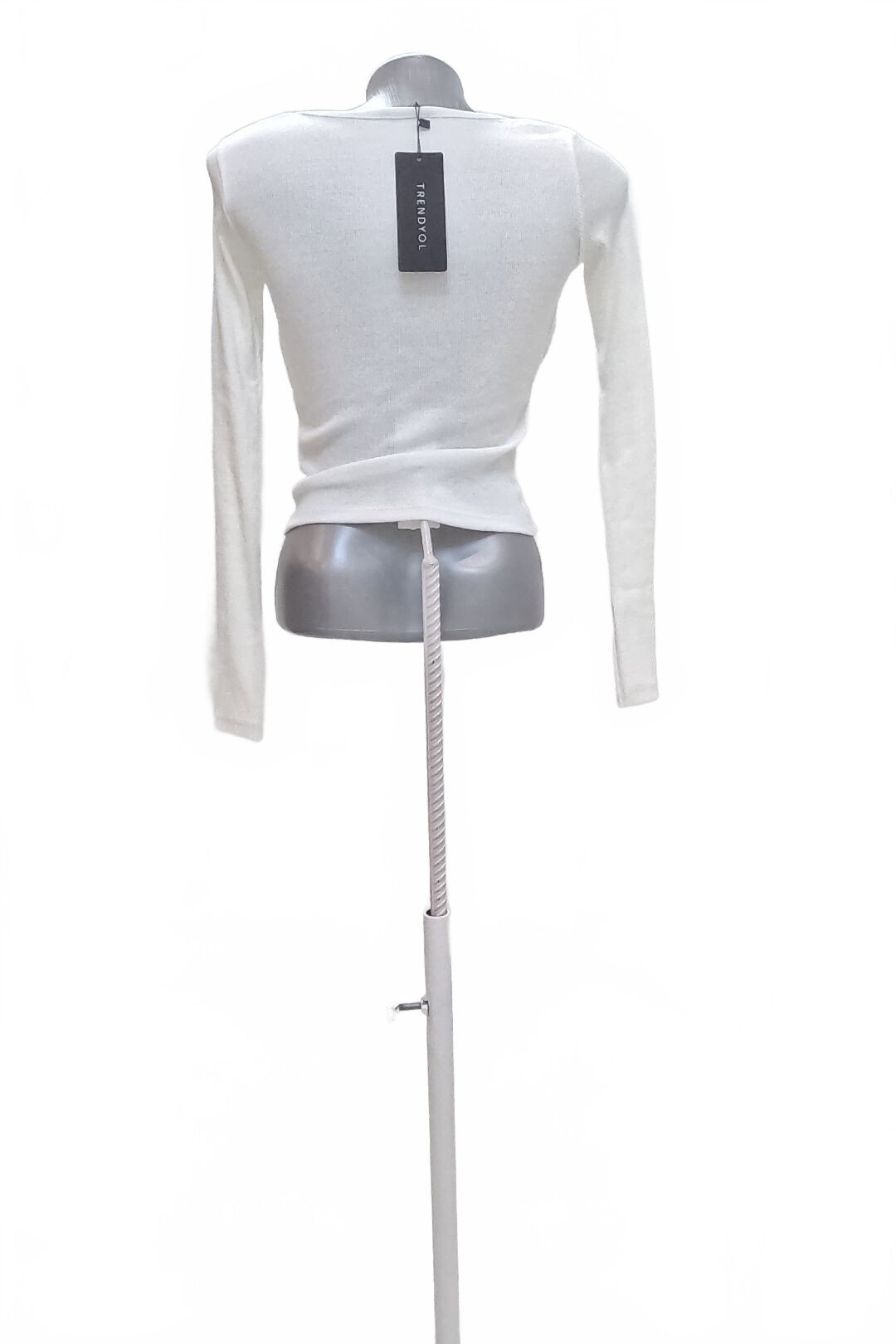 Damen -T-ShirtTrendyolohne Aufdruck,farbeweiss,größeXS
