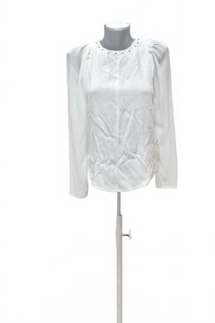 Damen -T-ShirtZaraohne Aufdruck,farbeweiss,größeM