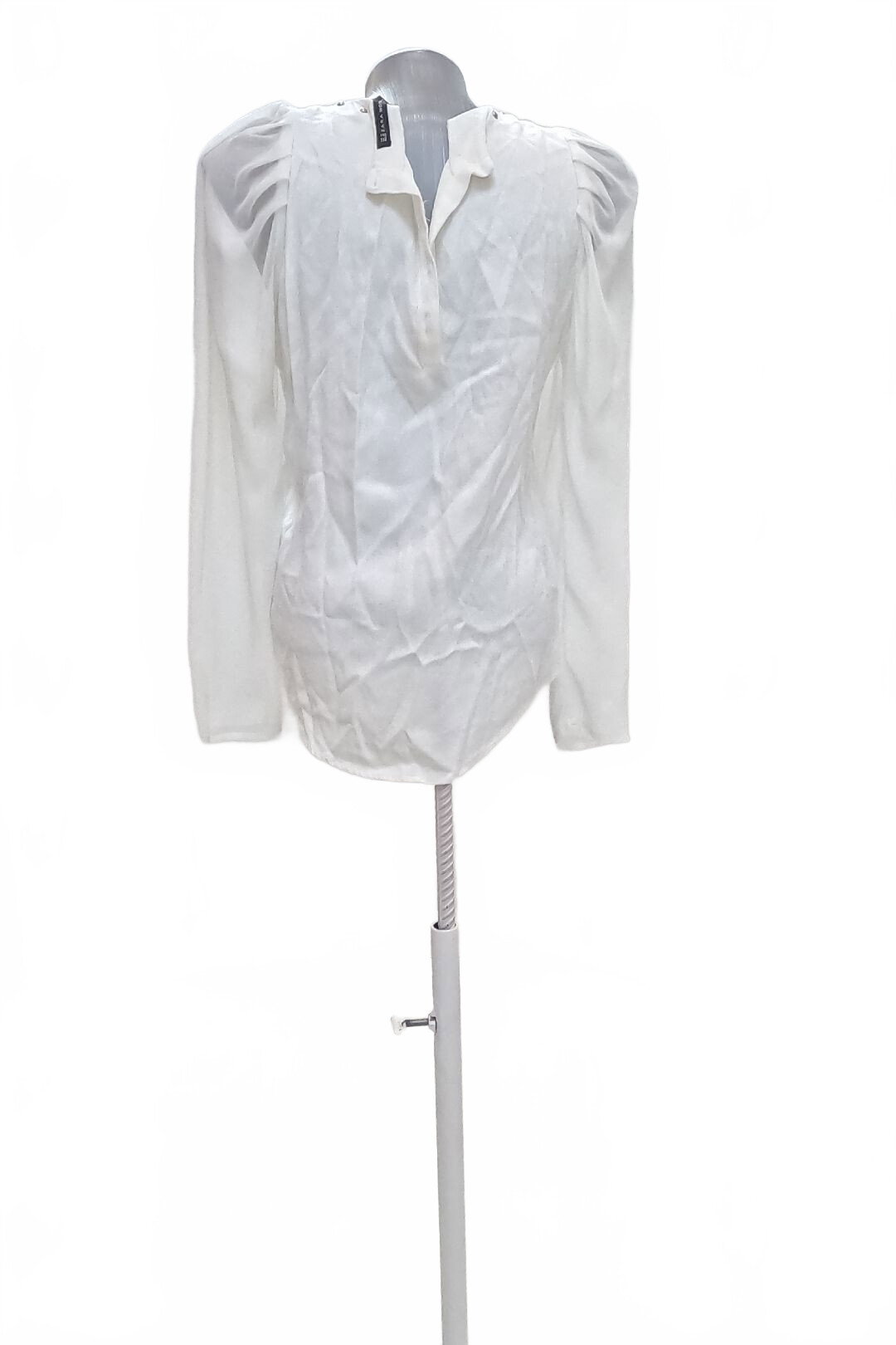Damen -T-ShirtZaraohne Aufdruck,farbeweiss,größeM