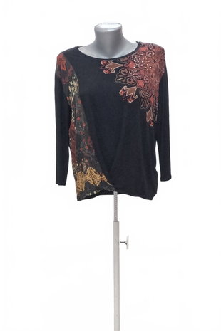 Damen -T-ShirtDesigualohne Aufdruck,farbemehrfarbig,größeS