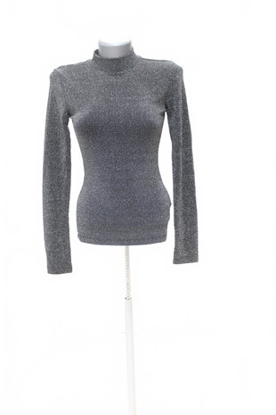 Damen -T-ShirtEver.meohne Aufdruck,farbesilber,größeXS