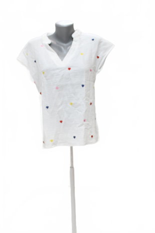Damen -T-ShirtSheinohne Aufdruck,farbegemustert,größeS