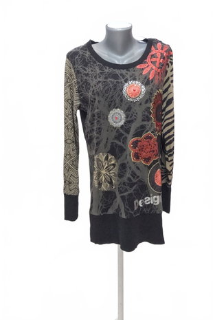 Damen -T-ShirtDesigualohne Aufdruck,farbemehrfarbig,größe2XL