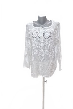 Damen -T-ShirtGenesisohne Aufdruck,farbeweiss,größeM