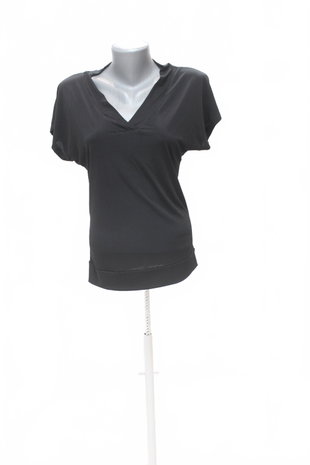 Damen -T-ShirtGenesisohne Aufdruck,farbeschwarz,größeS