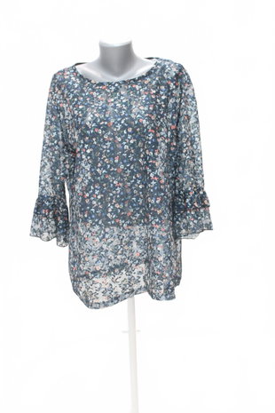 Damen -T-ShirtC&Aohne Aufdruck,farbegeblümt,größeXL