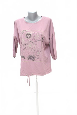 Damen -T-ShirtGenesismit Aufdruck,farberute,größeL