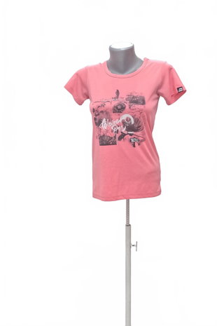 Damen -T-ShirtAlpine Promit Aufdruck,farberute,größeS