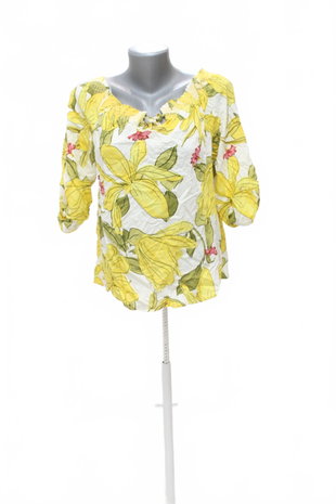 Damen -T-ShirtCommaohne Aufdruck,farbegeblümt,größe40