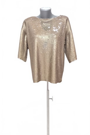 Damen -T-ShirtReplayohne Aufdruck,farbegold,größeM