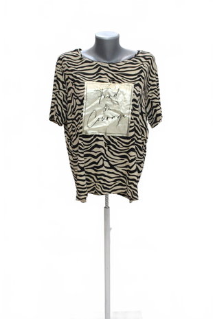Damen -T-ShirtMohitomit Aufdruck,farbeanimal-print,größeXL