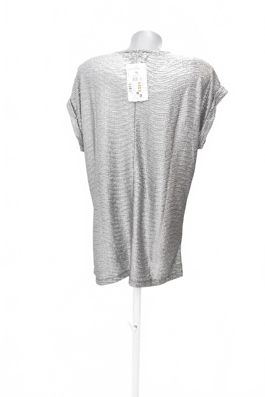 Damen -T-ShirtReservedohne Aufdruck,farbesilber,größeM
