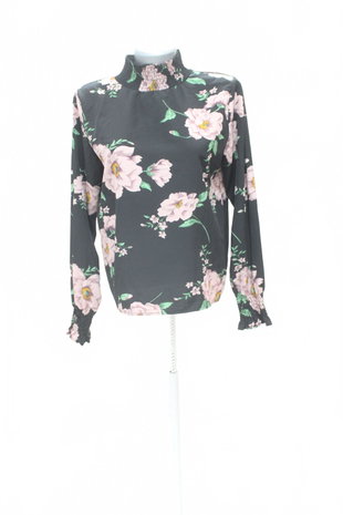 Damen -T-ShirtSheinohne Aufdruck,farbegeblümt,größeM
