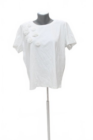 Damen -T-ShirtReservedohne Aufdruck,farbeweiss,größeXL