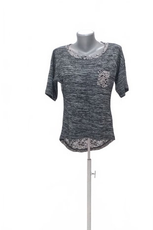 Damen -T-ShirtMetrofiveohne Aufdruck,farbemehrfarbig,größeL