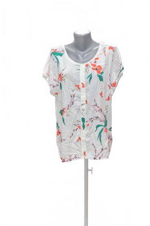 Damen -T-ShirtCecilohne Aufdruck,farbegeblümt,größeL