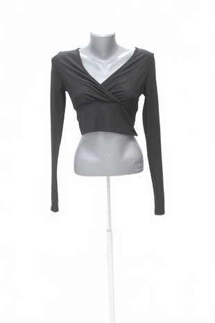 Damen -T-ShirtSheinohne Aufdruck,farbeschwarz,größeS