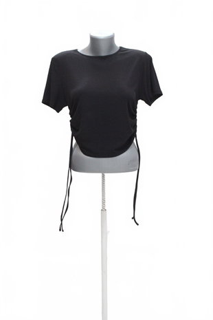 Damen -T-ShirtDividedohne Aufdruck,farbeschwarz,größeL