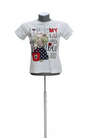 Damen -T-ShirtGenesismit Aufdruck,farbeweiss,größeS