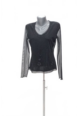 Damen -T-ShirtGenesisohne Aufdruck,farbeschwarz,größeM