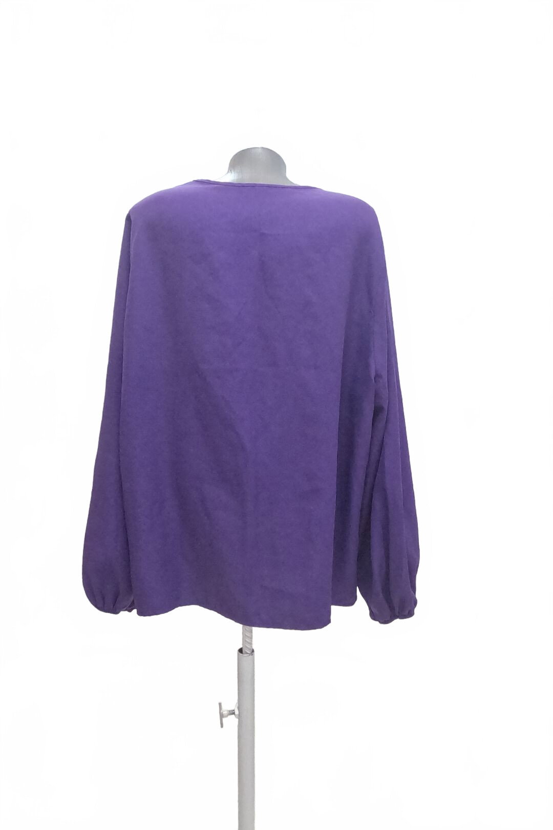 Damen -T-ShirtSheinohne Aufdruck,farbeviolett,größe4XL