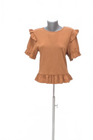 Damen -T-ShirtGenesisohne Aufdruck,farbebraun,größeS