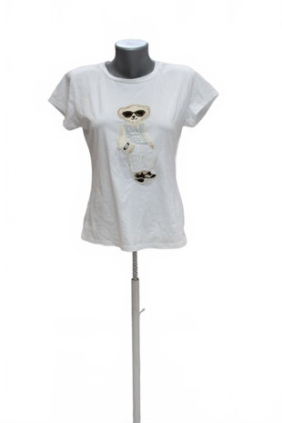 Damen -T-ShirtGenesismit Aufdruck,farbeweiss,größeS