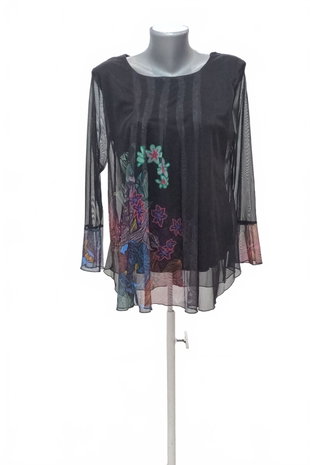 Damen -T-ShirtDesigualohne Aufdruck,farbemehrfarbig,größeS