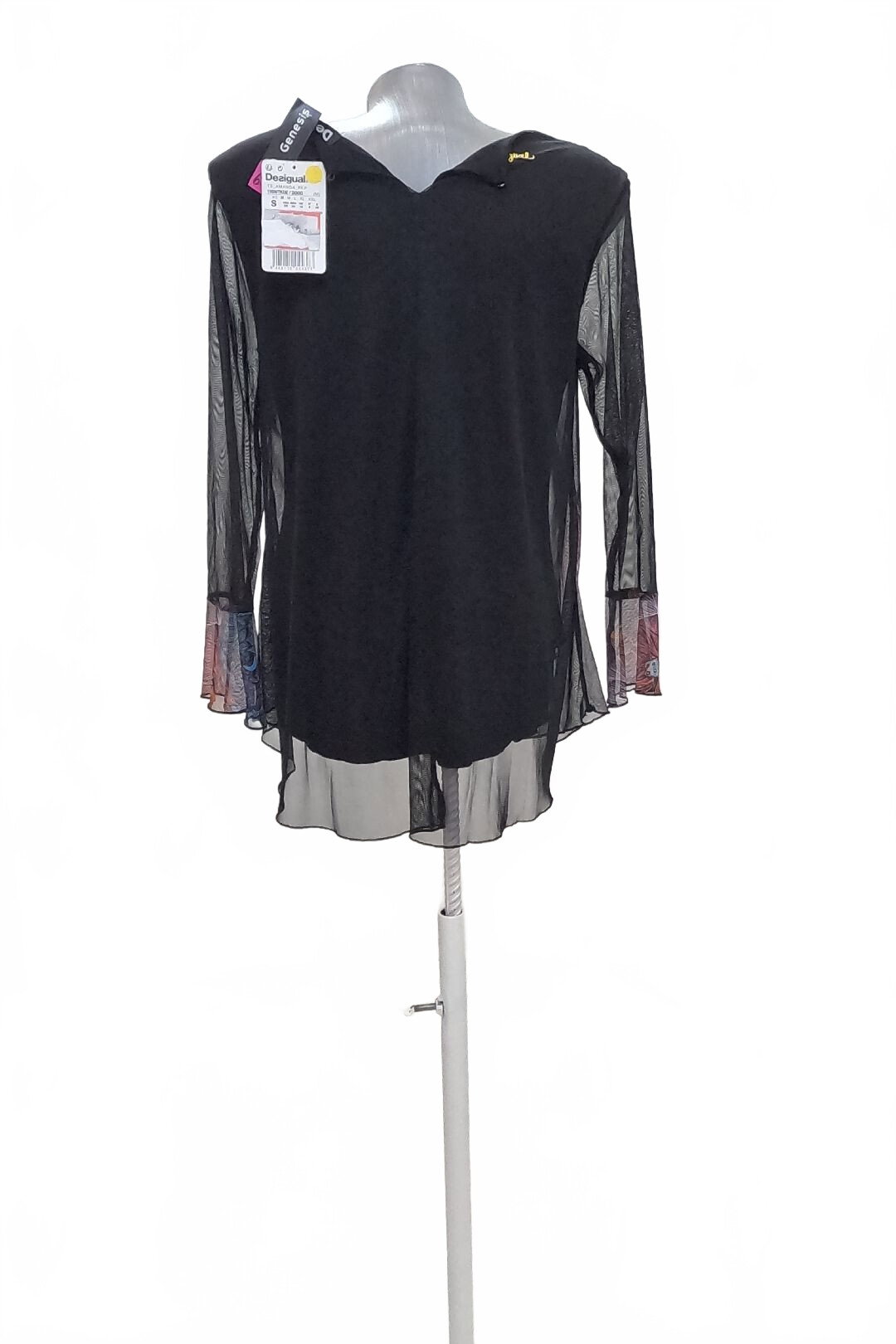 Damen -T-ShirtDesigualohne Aufdruck,farbemehrfarbig,größeS