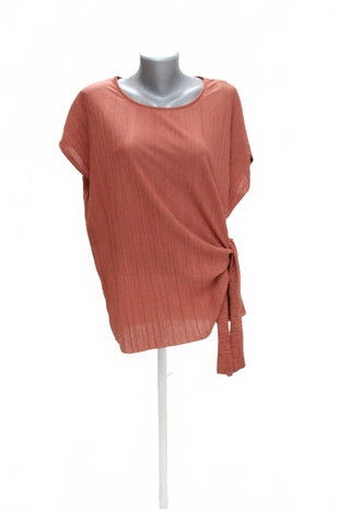 Damen -T-ShirtJaninaohne Aufdruck,farbebraun,größeXL
