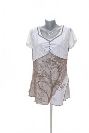 Damen -T-ShirtGenesisohne Aufdruck,farbemehrfarbig,größe42