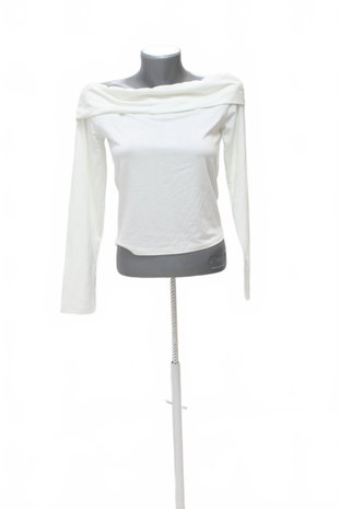 Damen -T-ShirtPiecesohne Aufdruck,farbeweiss,größeM